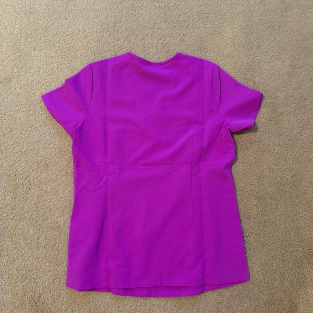 Figs Purple Jolt High Waisted Zamora and Catarina Scrub Top - Picture 4 of 8